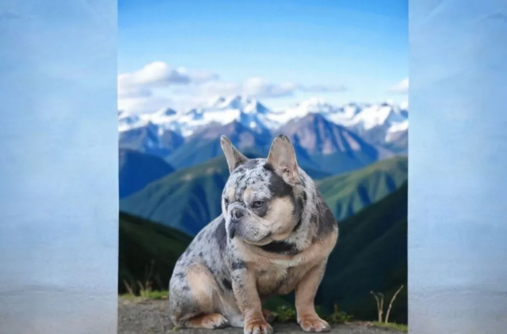 Male Bouledogue Français Silver Merle Tan
