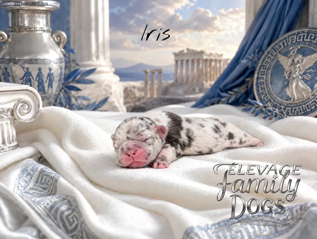chiot femelle bouledogue francais lilas merle à adopter